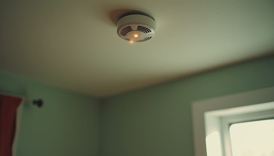 Visual context for fire alarm chirping