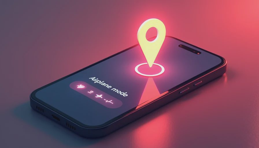 Visual context for does airplane mode turn off location