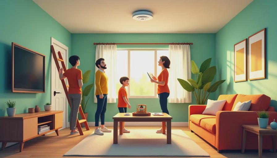 Illustration for smoke detector chirp