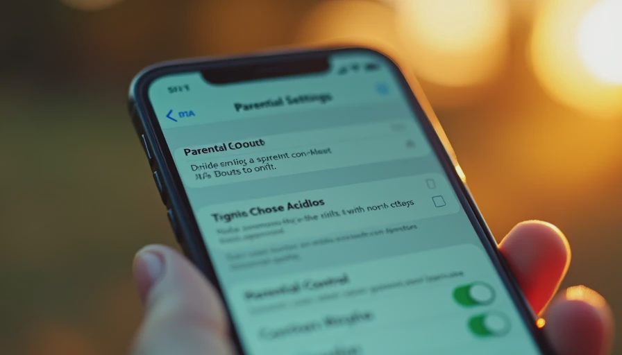 Visual context for how to set up parental controls on iphone